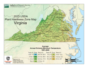 scientific plant service virginia hardiness zone map